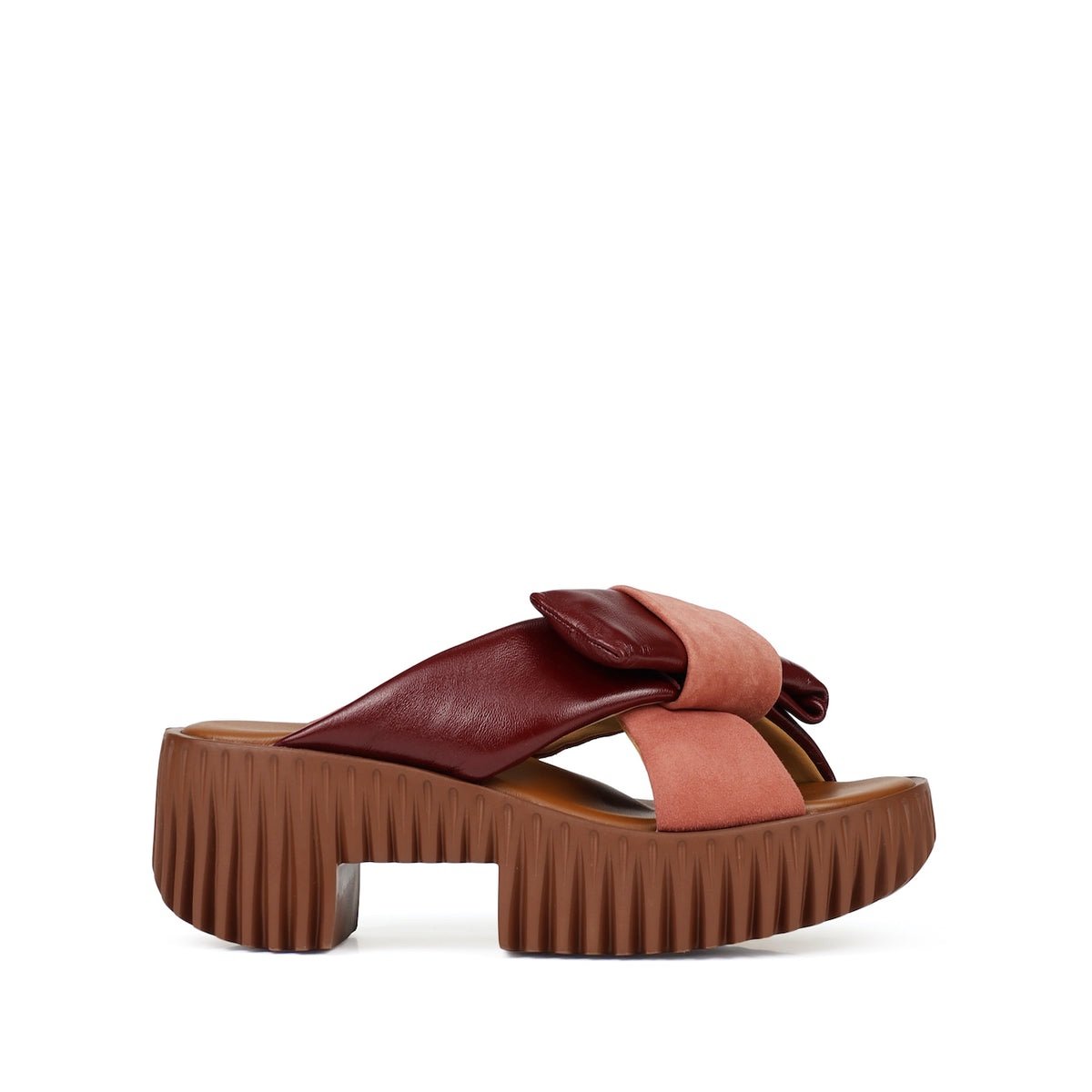 Sandalias de Mujer 4CCCCEES Plia Bow Rose Plataforma 70mm Plata