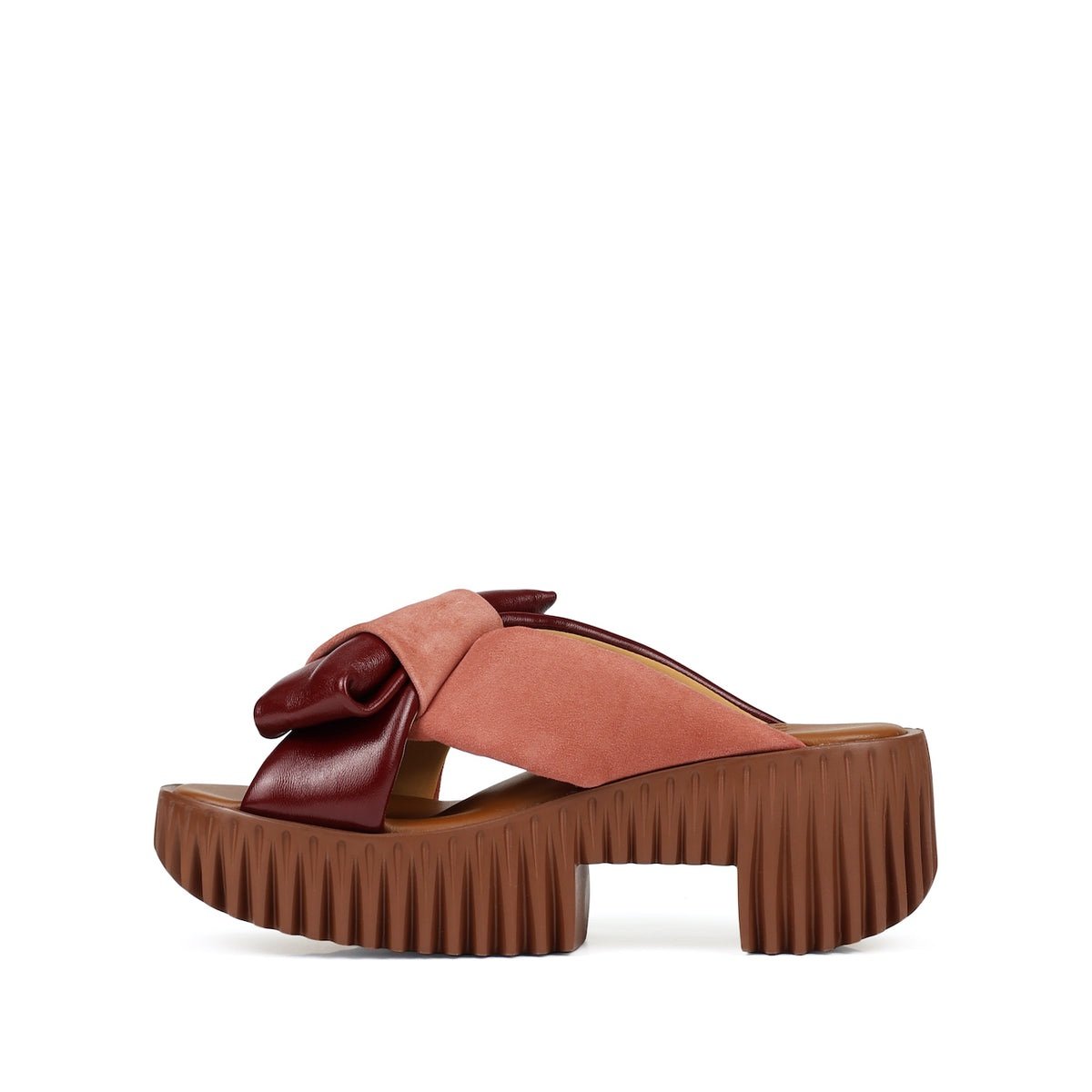 Sandalias de Mujer 4CCCCEES Plia Bow Rose Plataforma 70mm Plata - Imagen 5