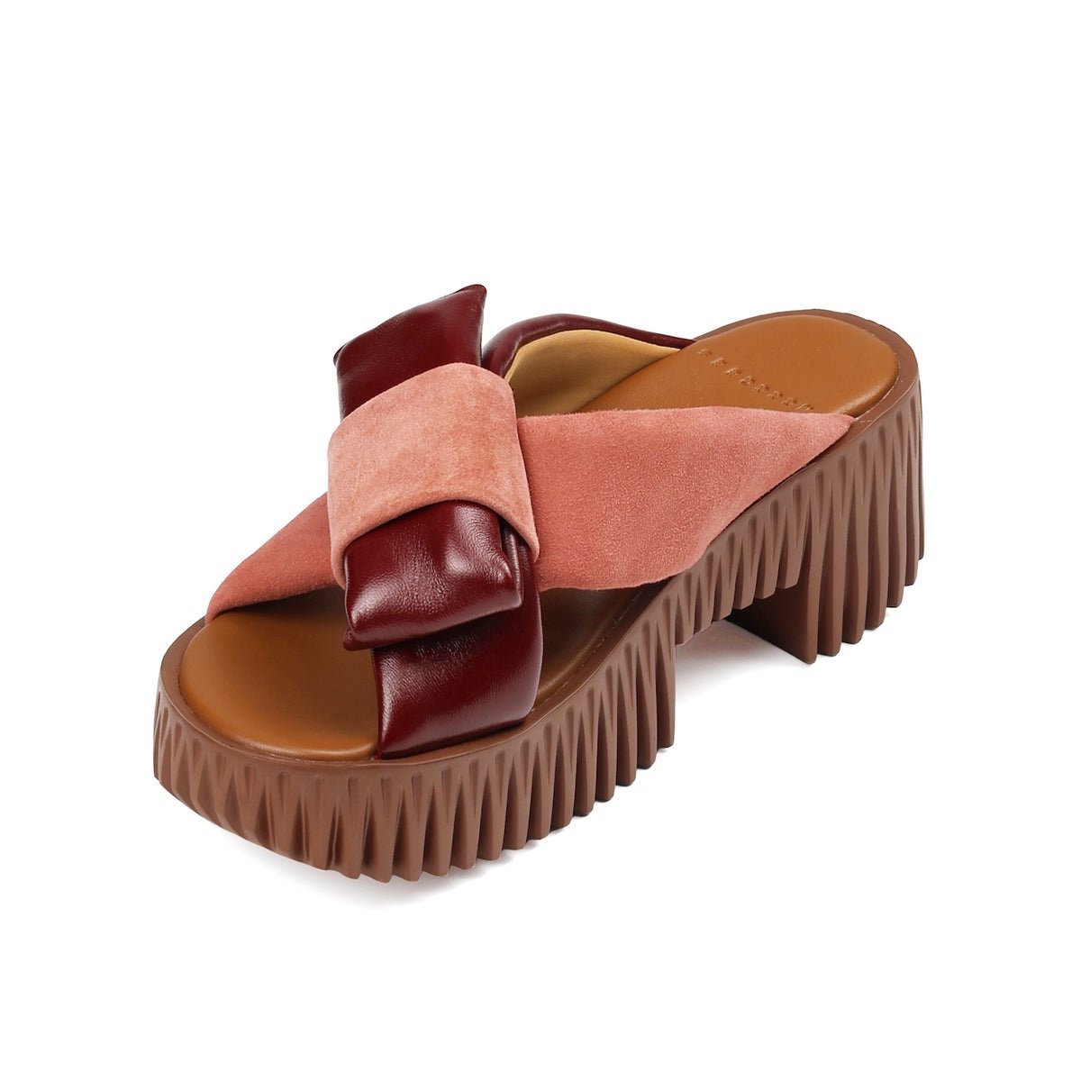 Sandalias de Mujer 4CCCCEES Plia Bow Rose Plataforma 70mm Plata - Imagen 4