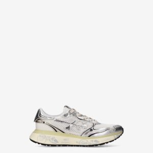 Zapatillas premiata para mujer Lauryn var8192 plateado y blanco