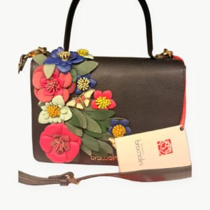 Bolso Braccialini Penelope B17545-PP-160 negro multicolor sobre fondo blanco